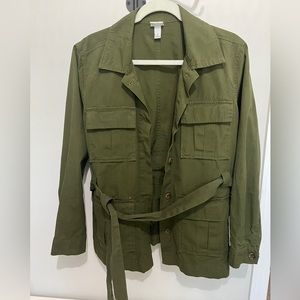 A New Day Green Long Sleeve Cargo Jacket